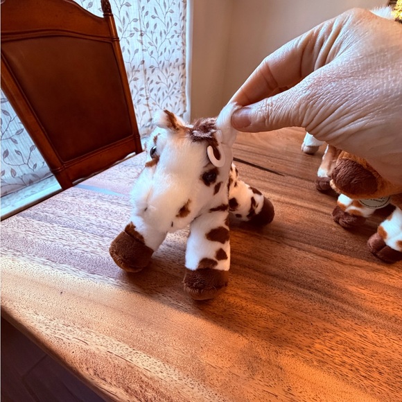 Plush Cow Home Accent Decor - Brown and White - Picture 2 of 4